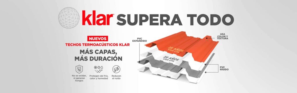 Techo Termoacústico KLAR Tk5